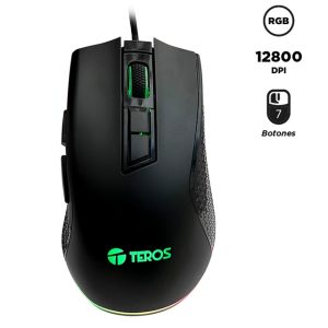Mouse gamer TEROS TE-1211G, 7 botones, RGB, negro Comprar precio venta información promoción Perú Lima, callao, Arequipa, trujillo, tarapoto, pucallpa, tumbes, amazonas, tacna, cusco, Áncash apurimac, ayacucho, cajamarca, Huancavelica, Huánuco, Ica, junin, la libertad, lambayeque, chiclayo, huacho, loreto, puerto maldonado, madre de dios, Moquegua, pasco, puno, Ucayali, moyobamba y Piura Colombia Venezuela Ecuador Brasil Chile Paraguay Uruguay Mexico Bolivia Argentina